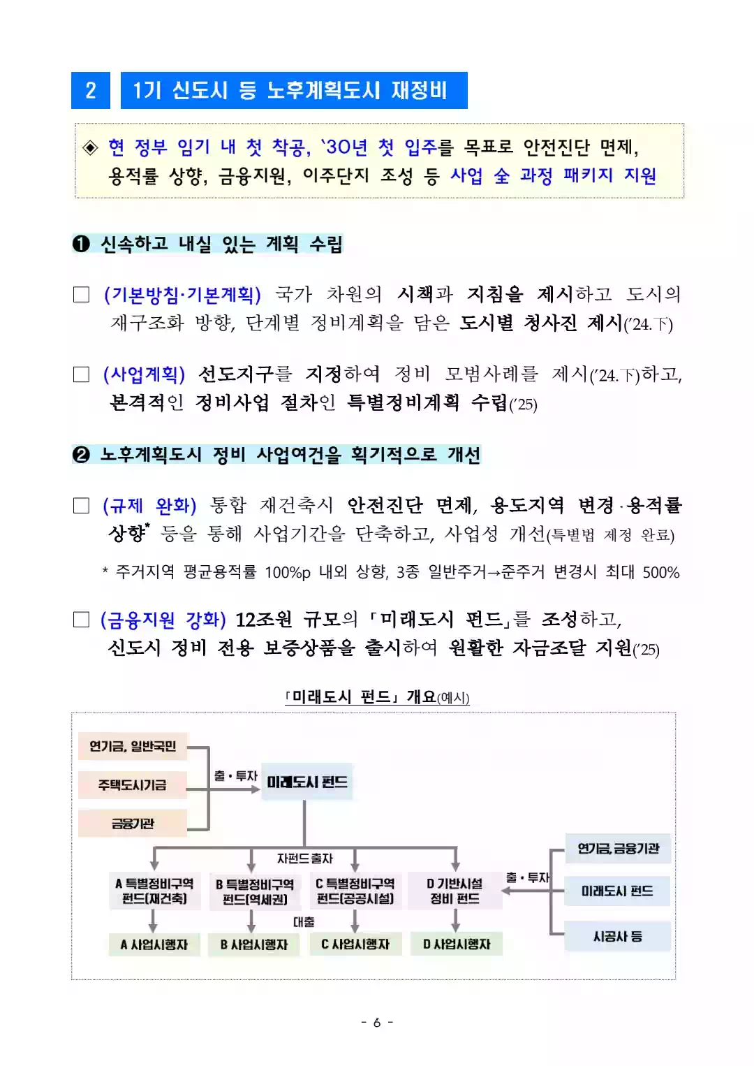 1.10 부동산 대책 - 국민 주거안정을 위한 주택공급 확대 및 건설경기 보완방안 - 6